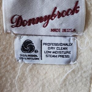 Donnybrook Women's Elegant Cream Wool Blend Trench Coat